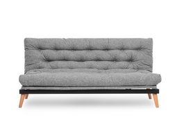 Atelier Del Sofa Saki - Sofá cama de 3 plazas, Gris claro